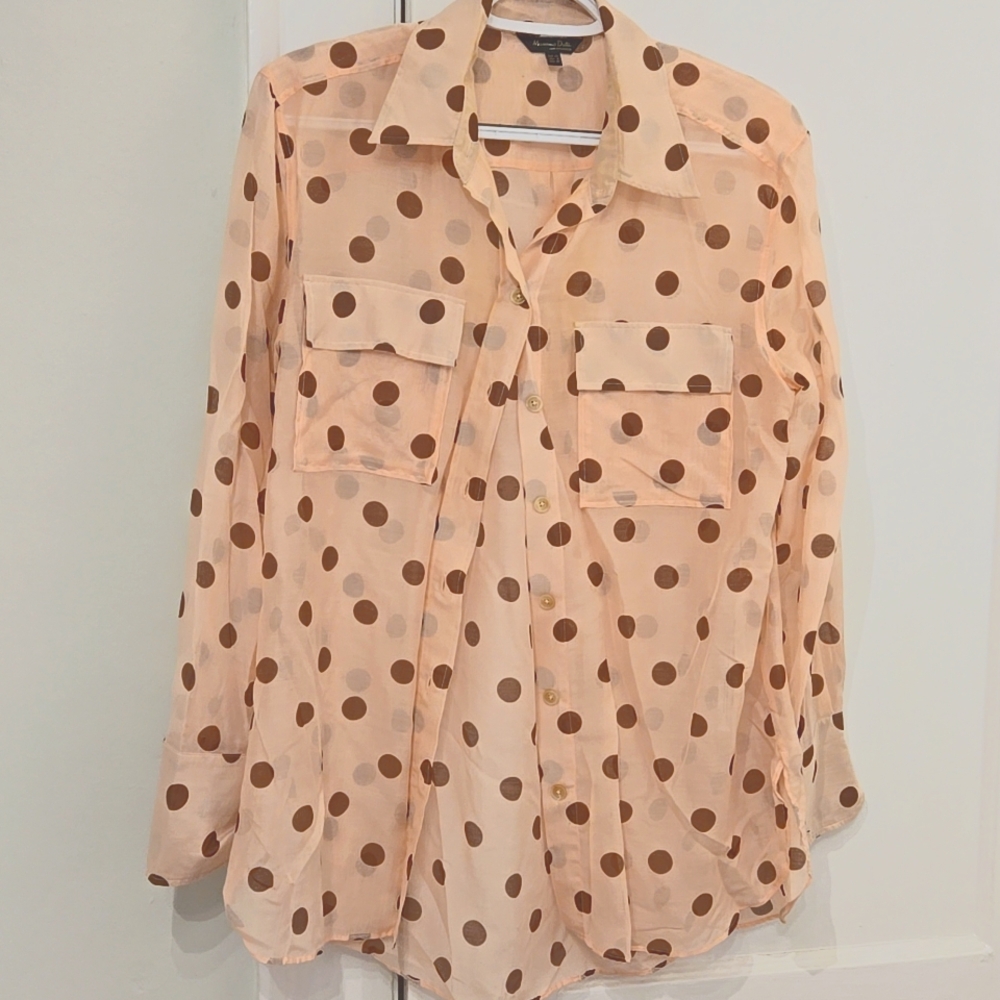 Massimo dutti, medium l, baby pink and brown